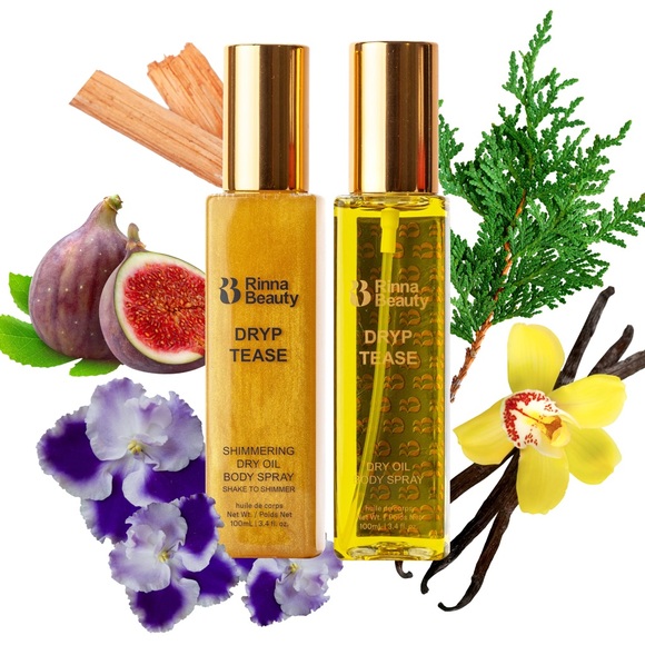 💜 Rinna Beauty Clear Dryp Tease Dry Oil Body Spray - NWT - Picture 3 of 12